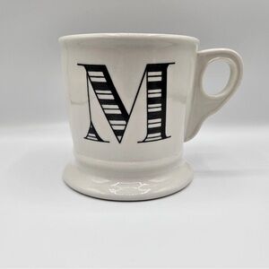 Anthropologie Monogrammed Cream Mug